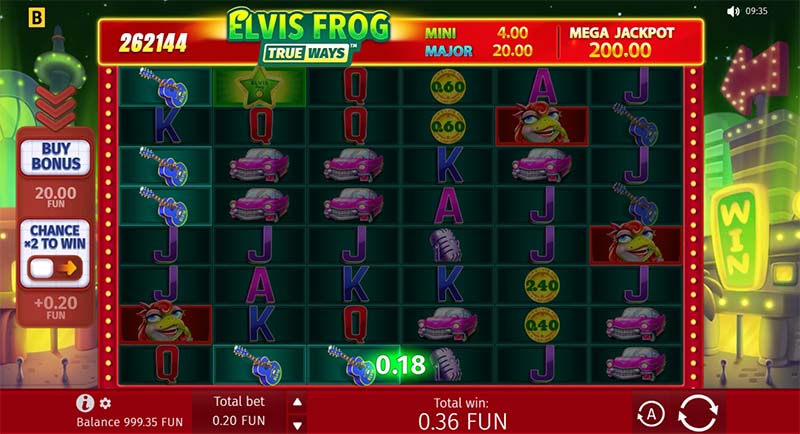 Elvis Frog Trueways Bonus Rounds