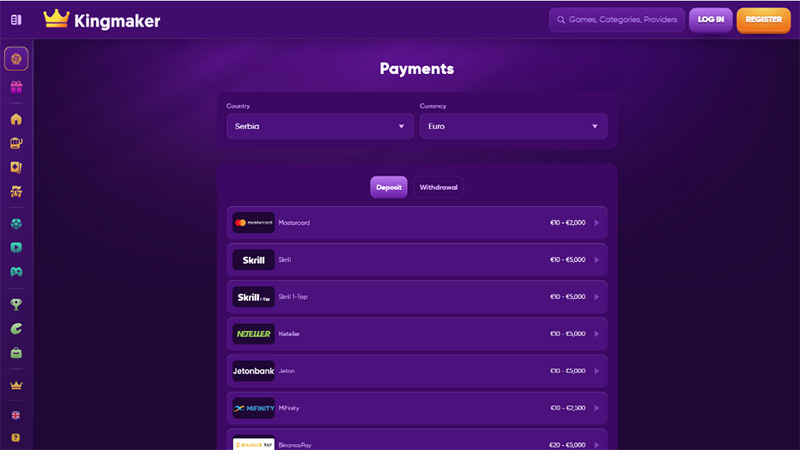 Kingmaker Payments